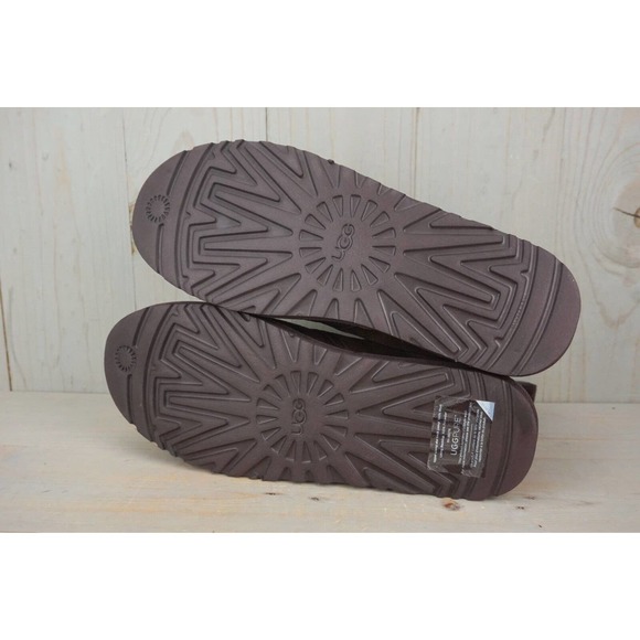 UGG HARKLEY SUEDE ESPRESSO LACE UP BOOTS MENS US 14 nib - Picture 5 of 9